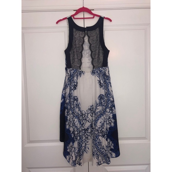 Free People Russian Plate Dress Blue/White - Picture 4 of 5